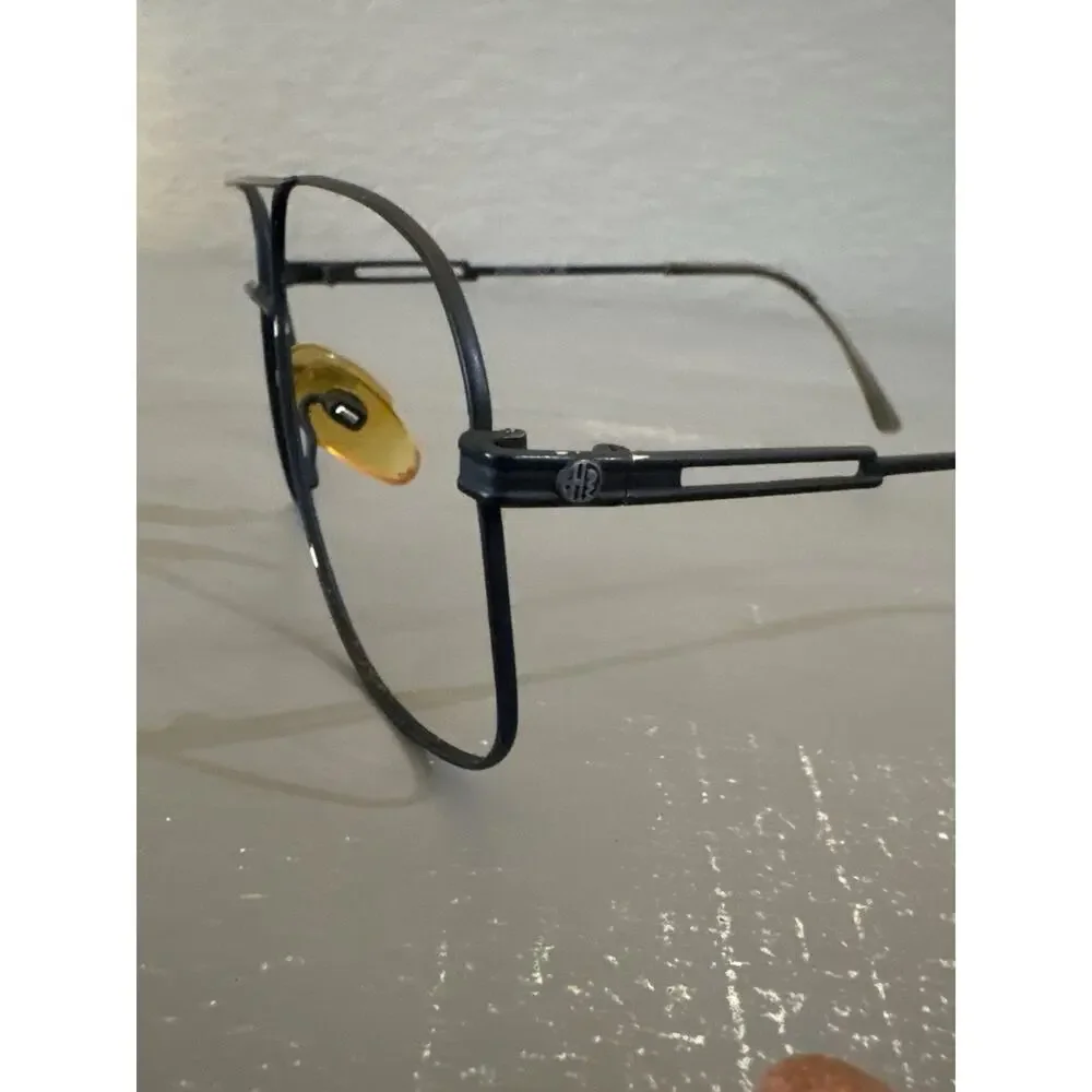 Vintage Alfa Romeo Eyeglass Frames 55-5502 Made Italy Aviator Metal Optical 145